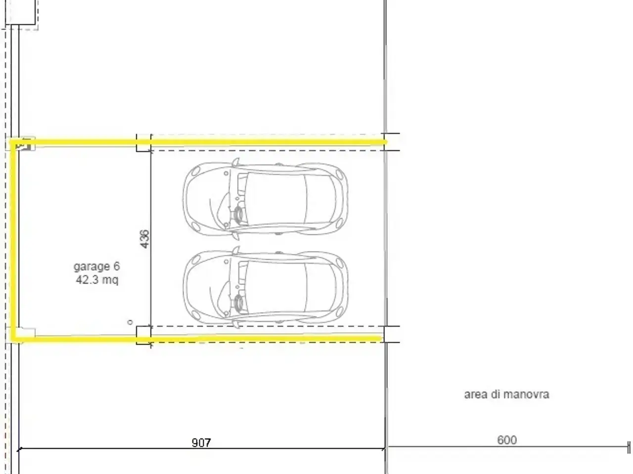 Parcheggio chiuso in Via Beato Pellegrino, Padova, {3} - Planimetria 1