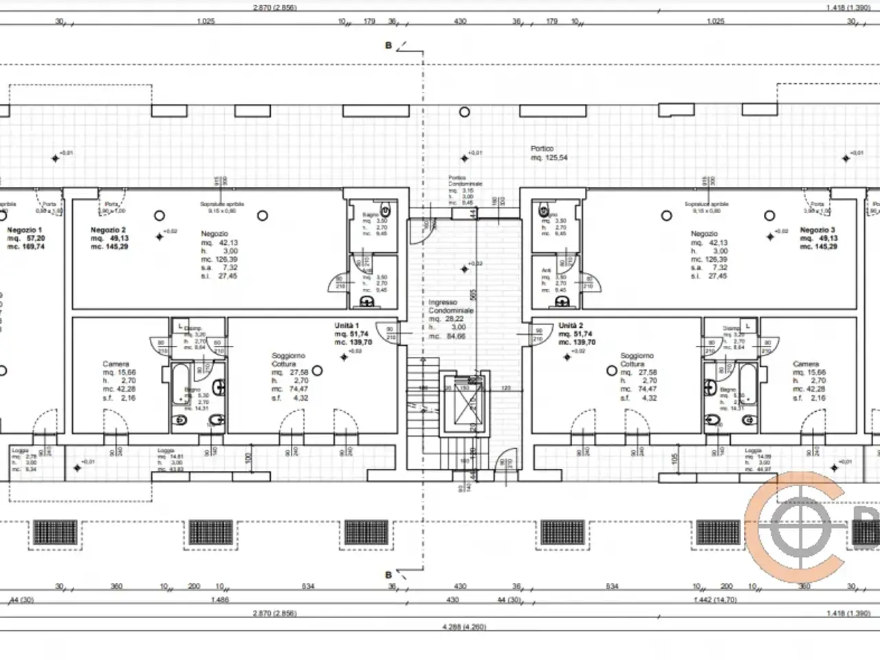Ufficio in Via Guglielmo Marconi, Albignasego, {3} - Planimetria 1