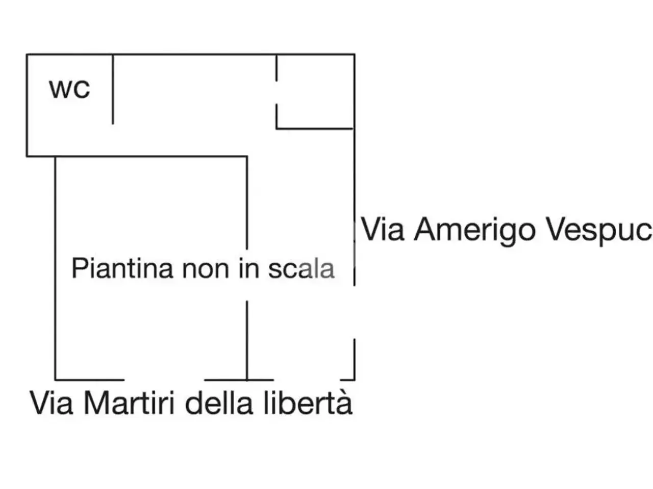 Negozio in Via Martiri della Libertà, Genova, {3} - Planimetria 1