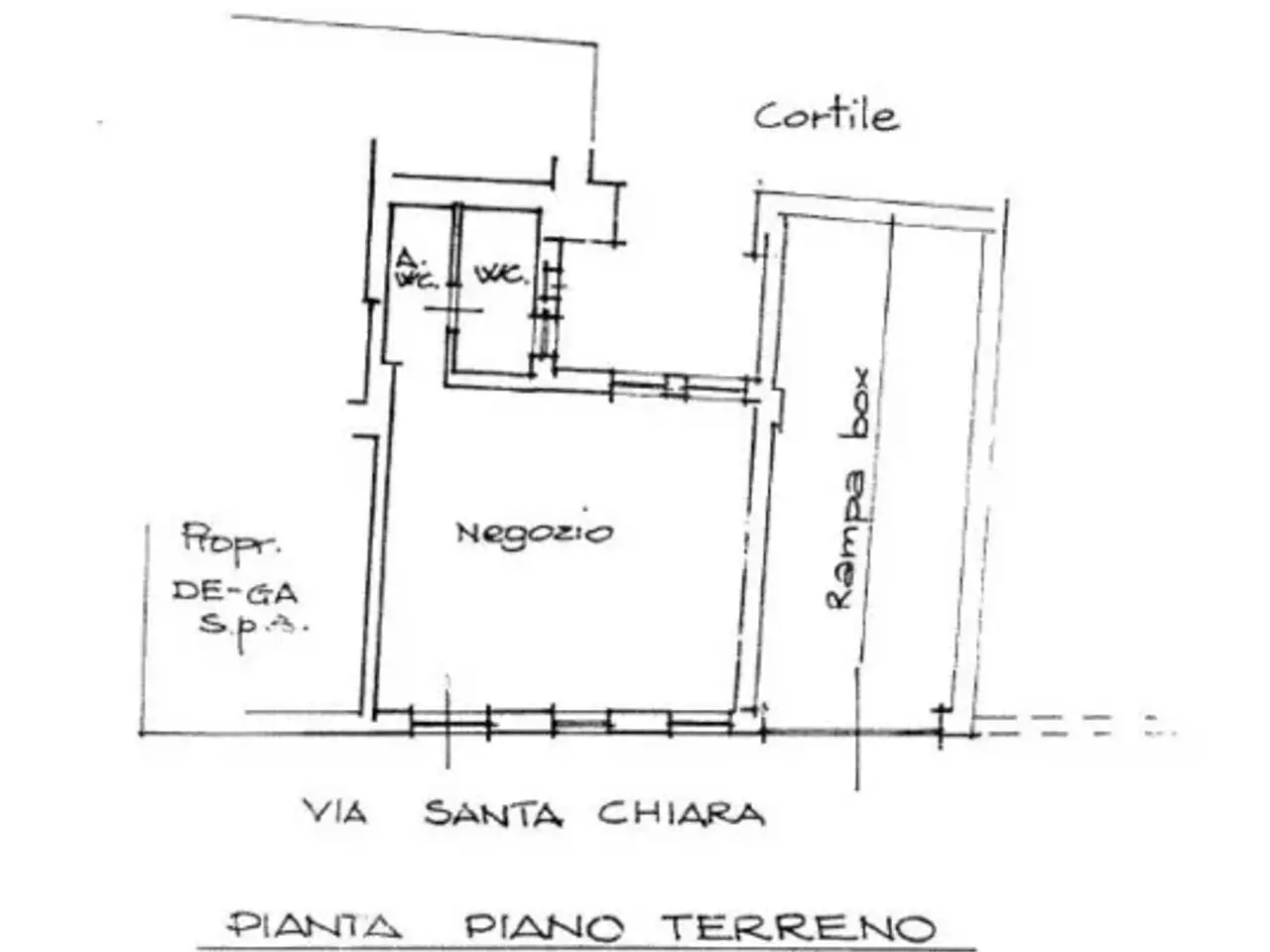 Negozio in Via Santa Chiara 26c, Torino, {3} - Planimetria 1