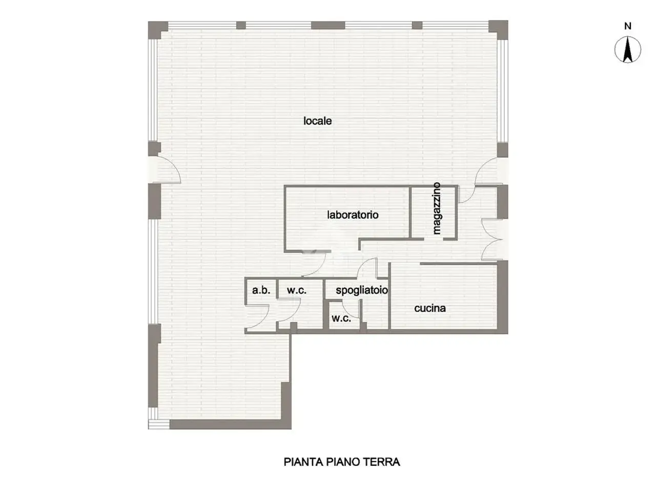 Negozio in Largo Santa Filomena 8, Roseto Degli Abruzzi, {3} - Planimetria 1