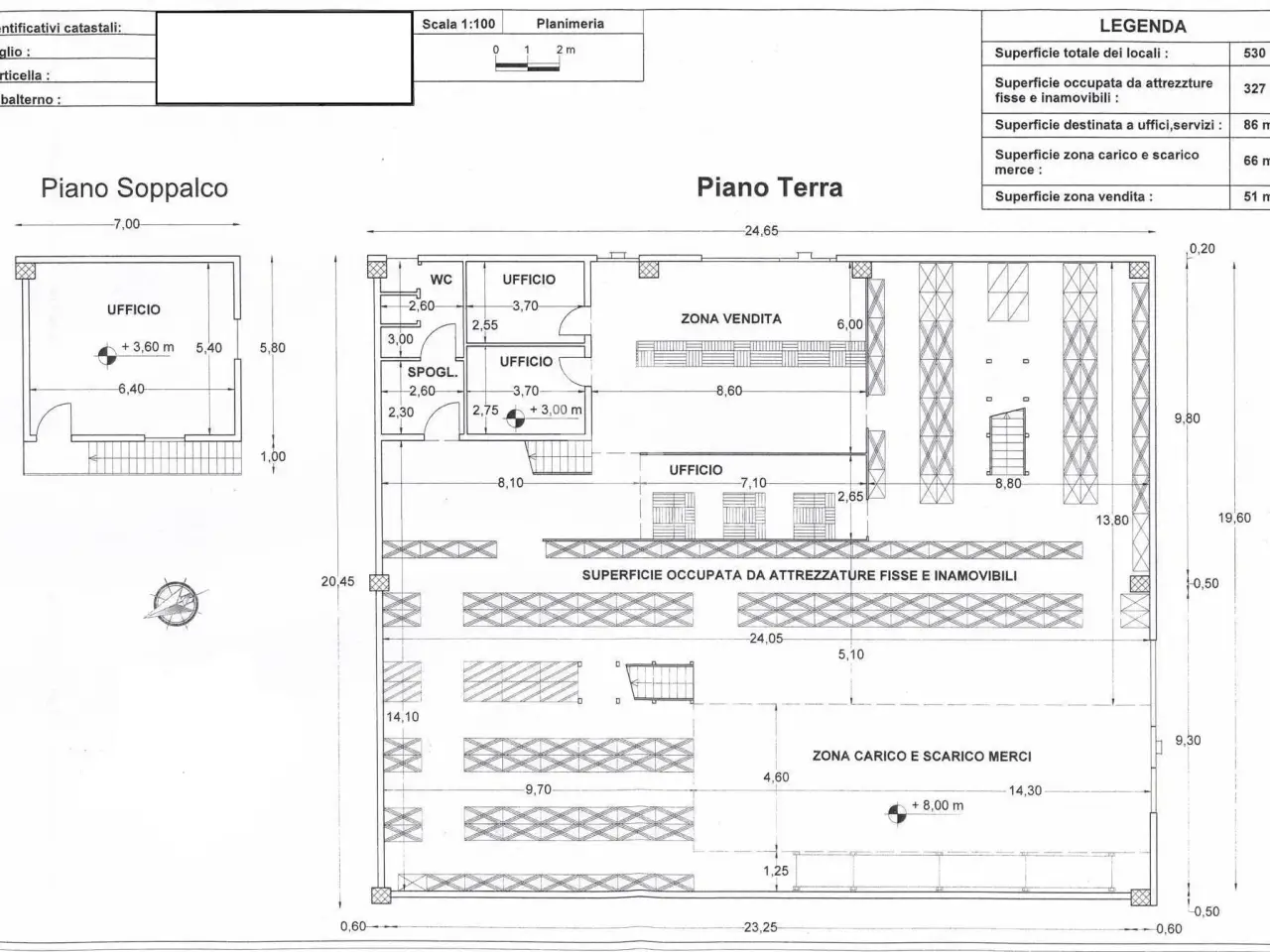 Capannone in Strada Provinciale 231, Modugno, {3} - Planimetria 1