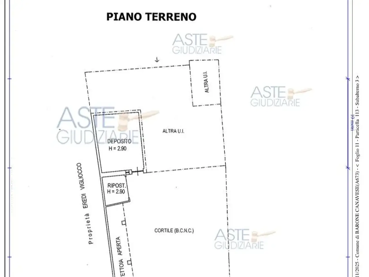 Garage in Via Cetta, 2, 10010 Barone Canavese To, Italia 2, Barone Canavese, {3} - Planimetria 1