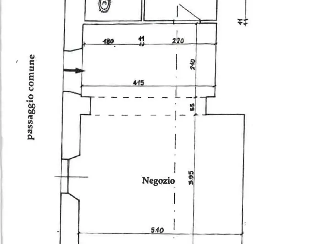 Negozio in Piazza Marini, Lavagna, {3} - Planimetria 1