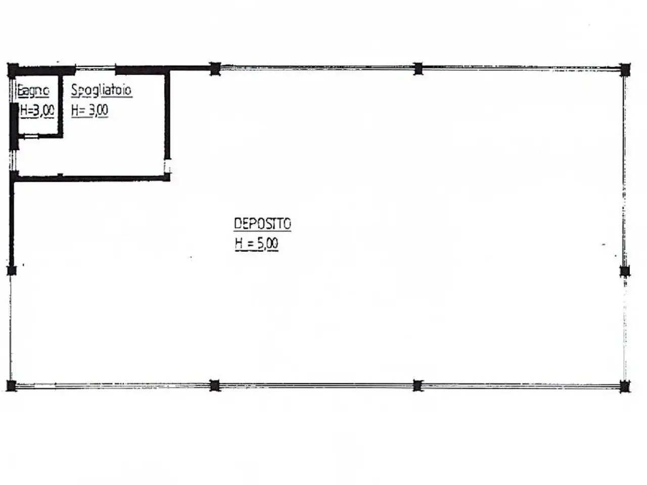 Capannone in Via Marconi, Gombito, {3} - Planimetria 1