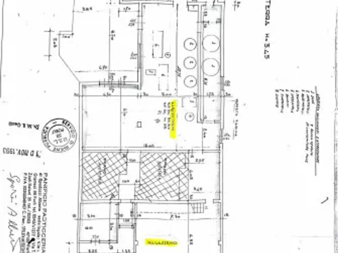 Pastificio in Viale Antonio Gramsci, Forli', {3} - Planimetria 1