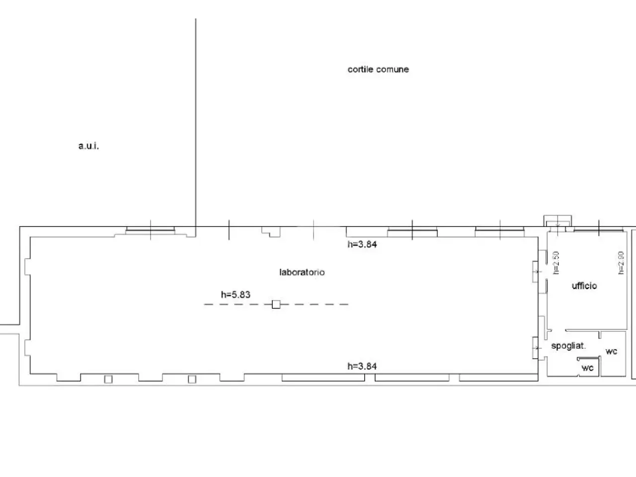 Capannone in Via Piave 64, Azzano San Paolo, {3} - Planimetria 1