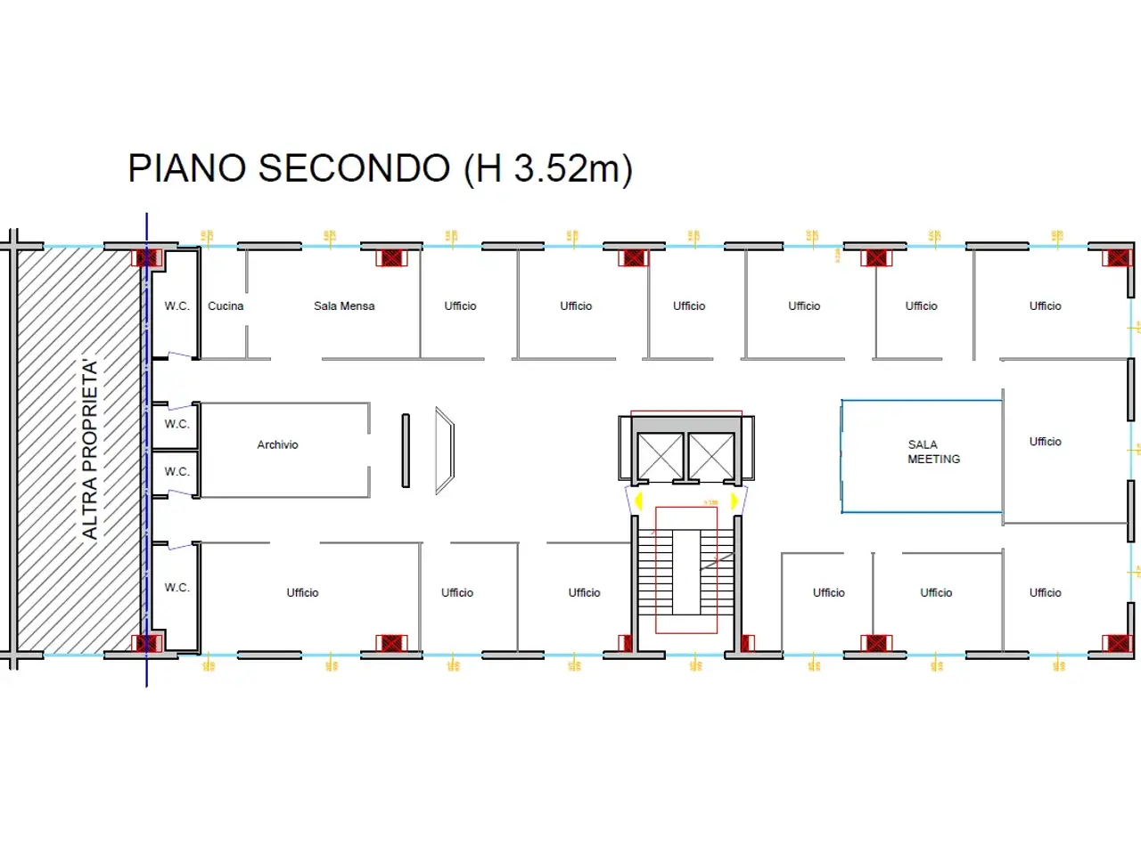 Ufficio in Viale delle Industrie  36, Caserta, {3} - Planimetria 1
