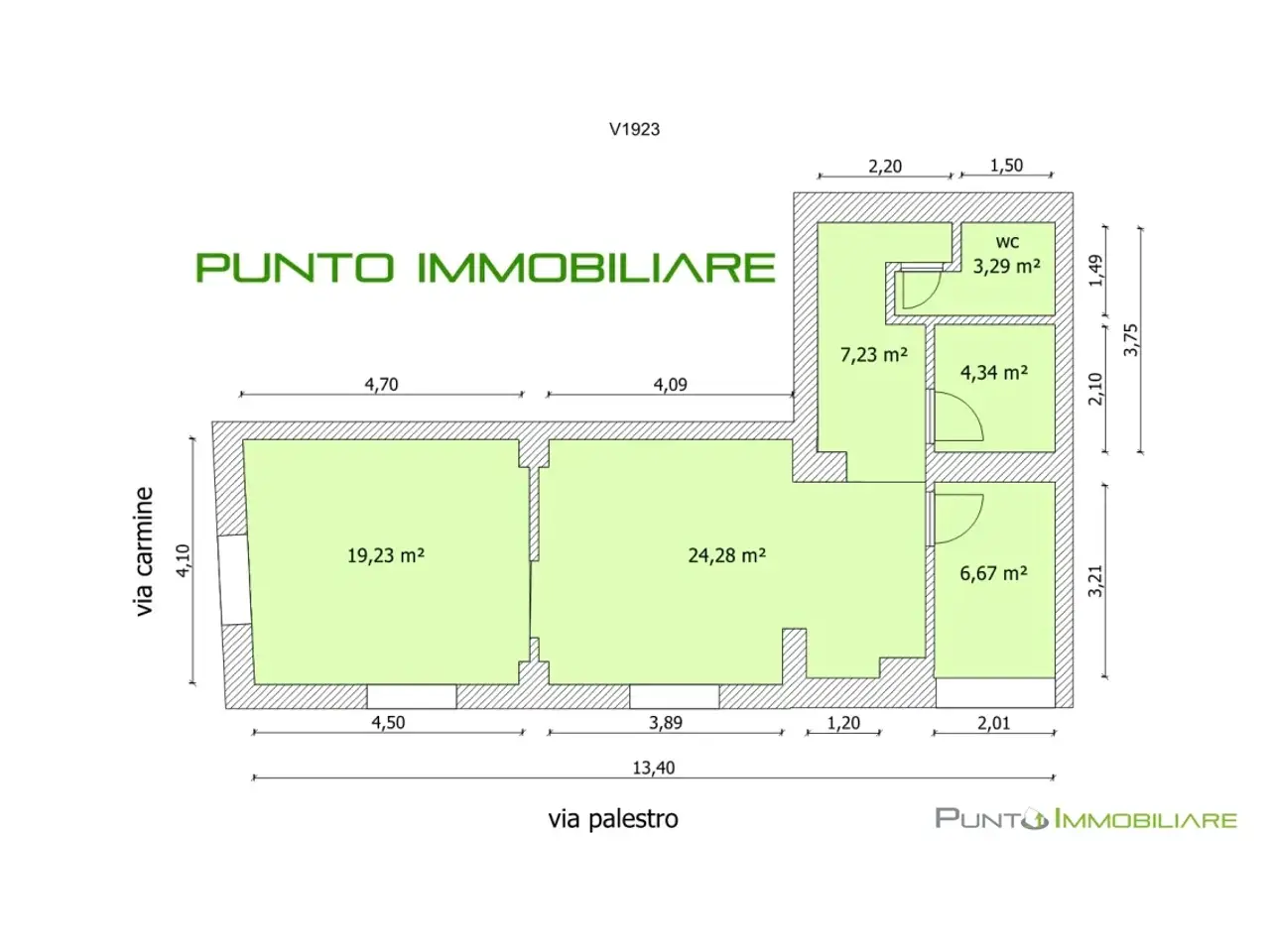 Negozio in Via Palestro 48, Brindisi, {3} - Planimetria 1
