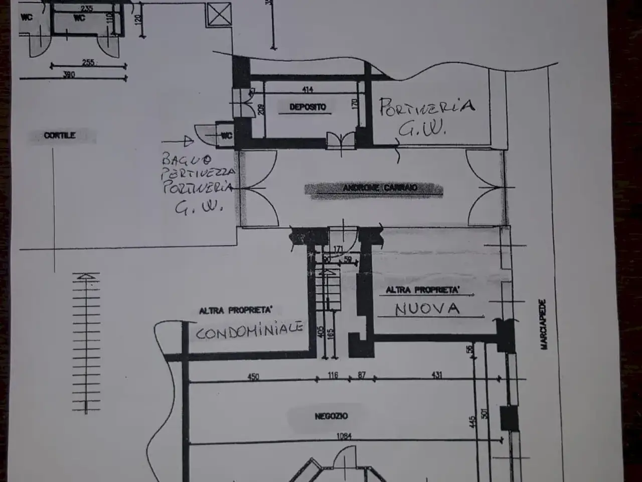 Locale commerciale in Corso Alcide De Gasperi 3, Torino, {3} - Planimetria 1