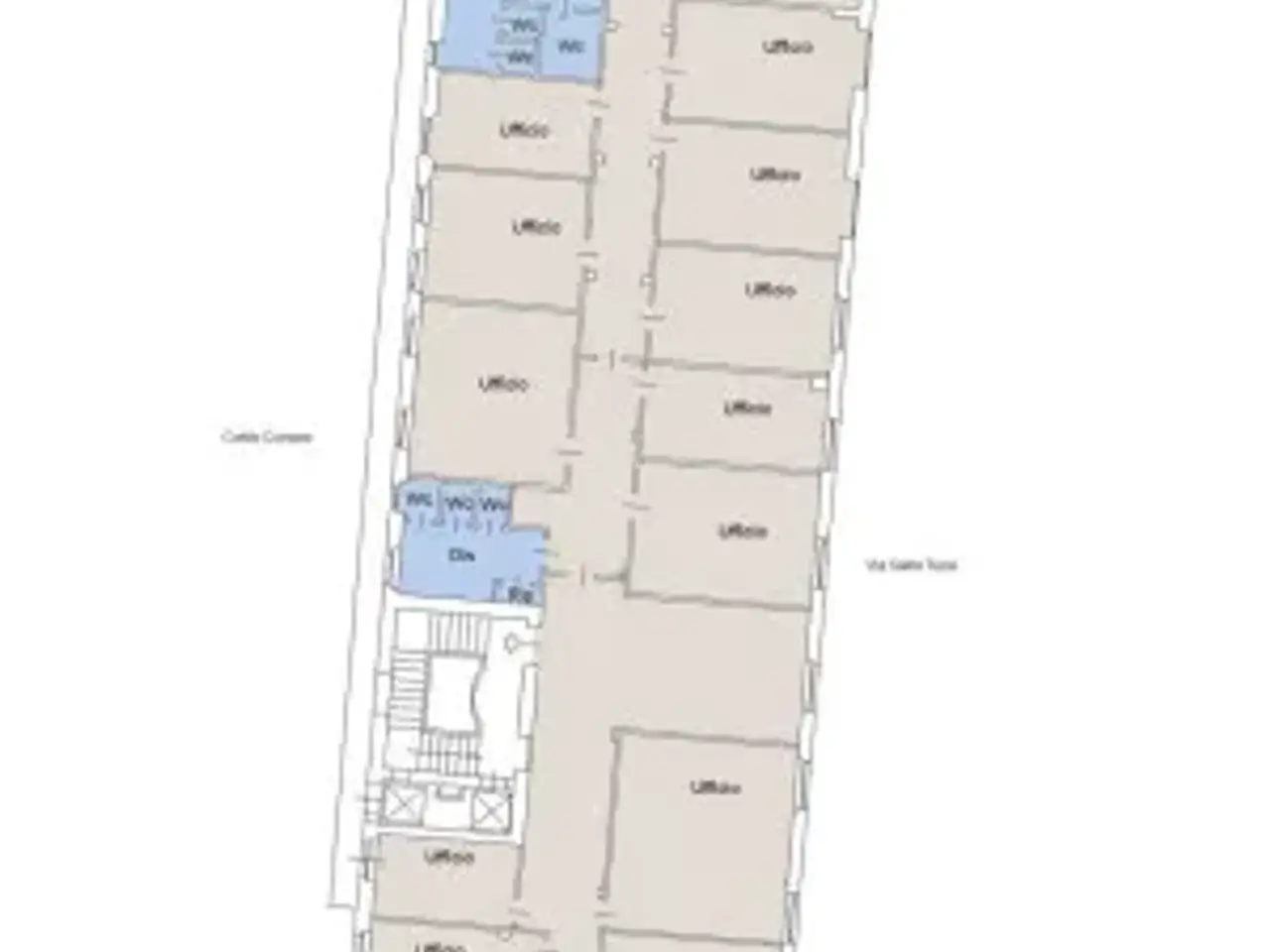 Ufficio in Via Santa Tecla 4, Milano, {3} - Planimetria 1