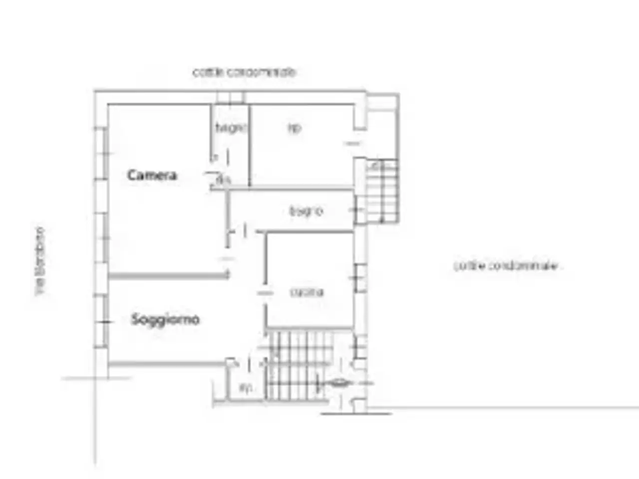 Negozio in Via Nicolò Barabino 7, Milano, {3} - Planimetria 1