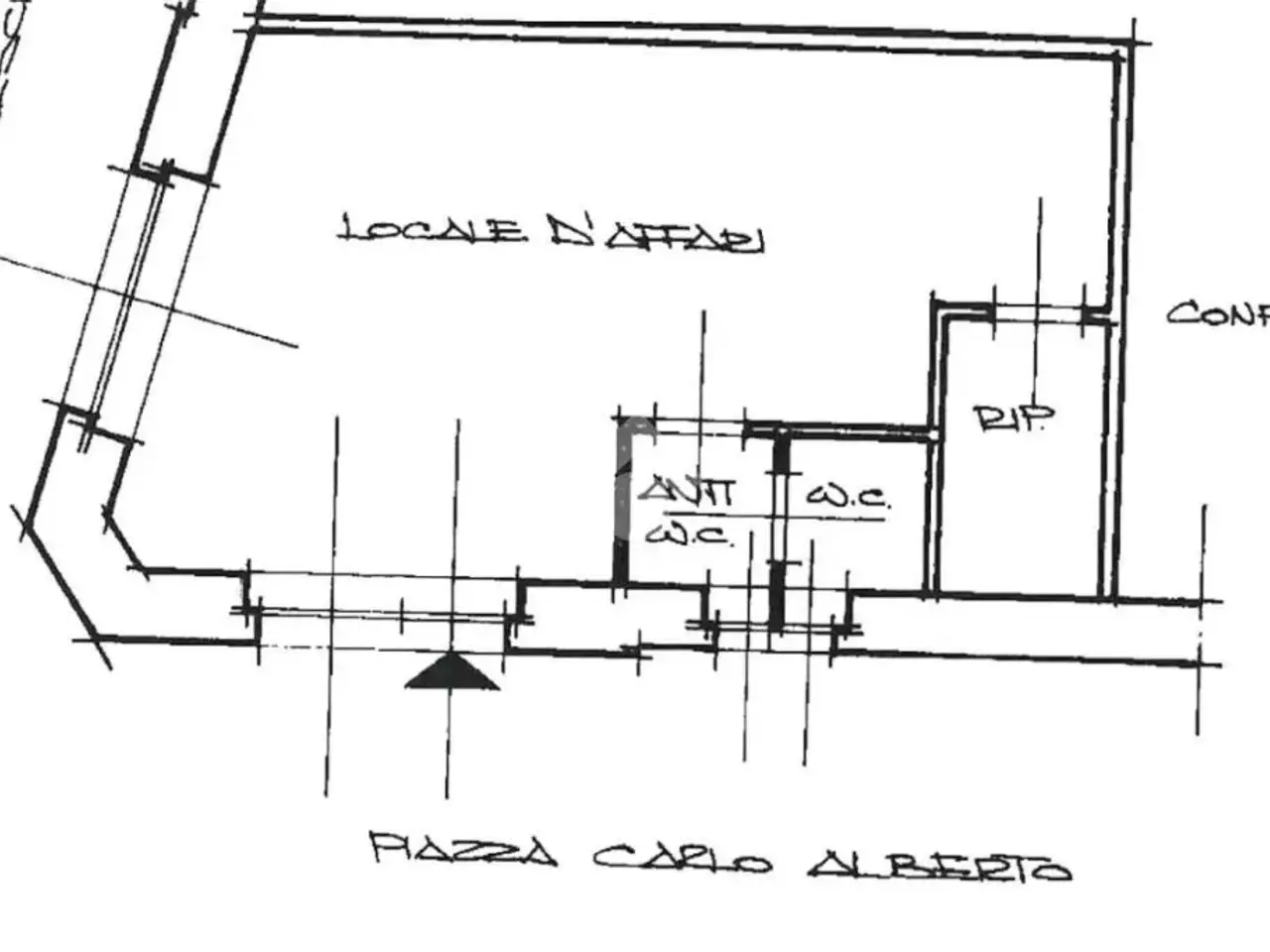 Negozio in Piazza Carlo Alberto 8, Trieste, {3} - Planimetria 1