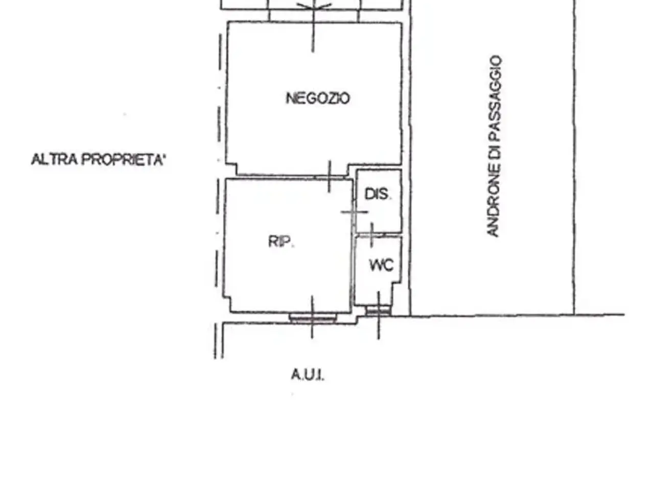 Negozio in Via San Carlo 1, Castel Rozzone, {3} - Planimetria 1