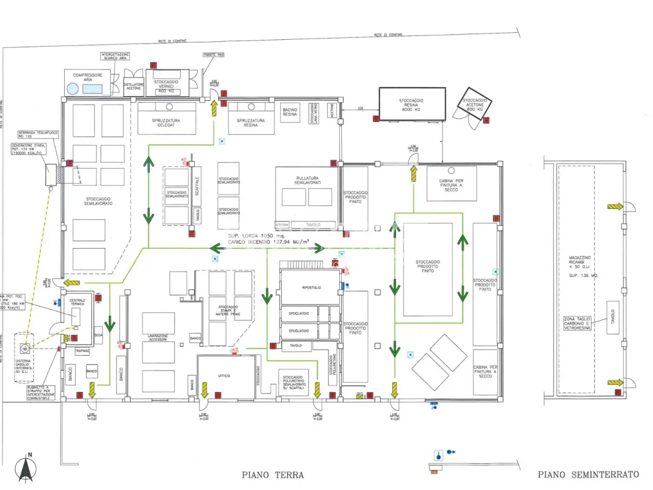 Laboratorio in Via dell'Artigianato 17, Polinago, {3} - Planimetria 1