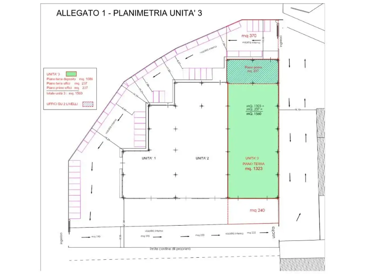 Capannone in Via della Cereria 5, Pomezia, {3} - Planimetria 1