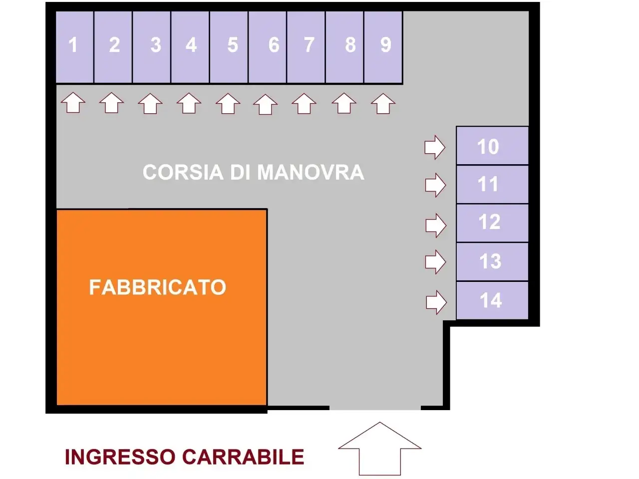Garage in Via Pablo Neruda, Caserta, {3} - Planimetria 1