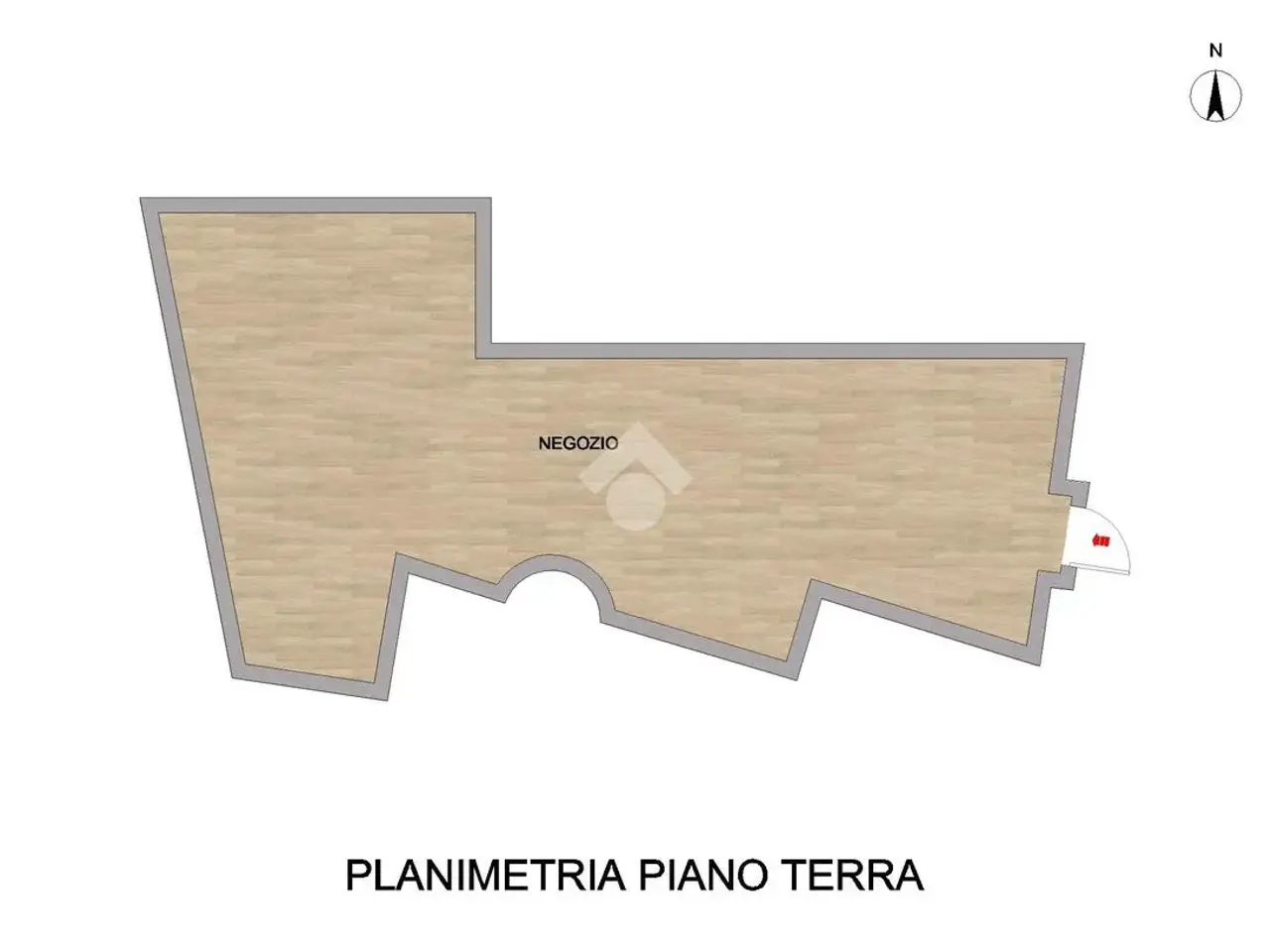 Negozio in Corso Vittorio Emanuele Secondo, Piacenza, {3} - Planimetria 1