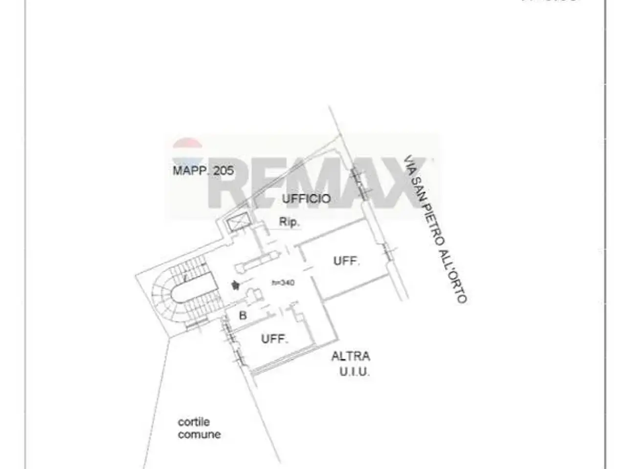 Ufficio in Via San Pietro all\'Orto 17, Milano, {3} - Planimetria 1