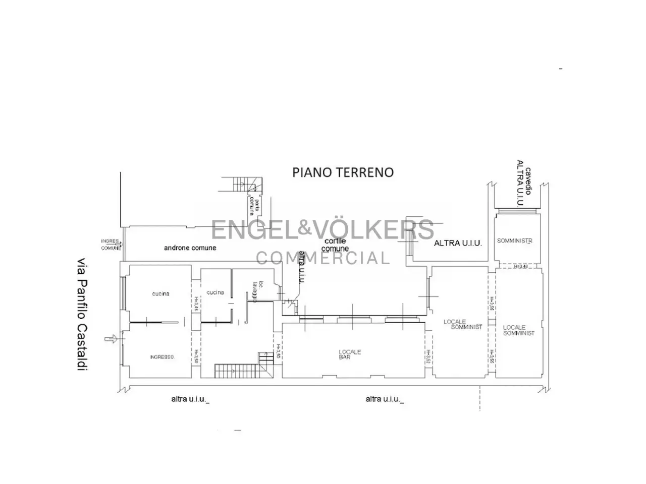 Negozio in Via Panfilo Castaldi 28, Milano, {3} - Planimetria 1