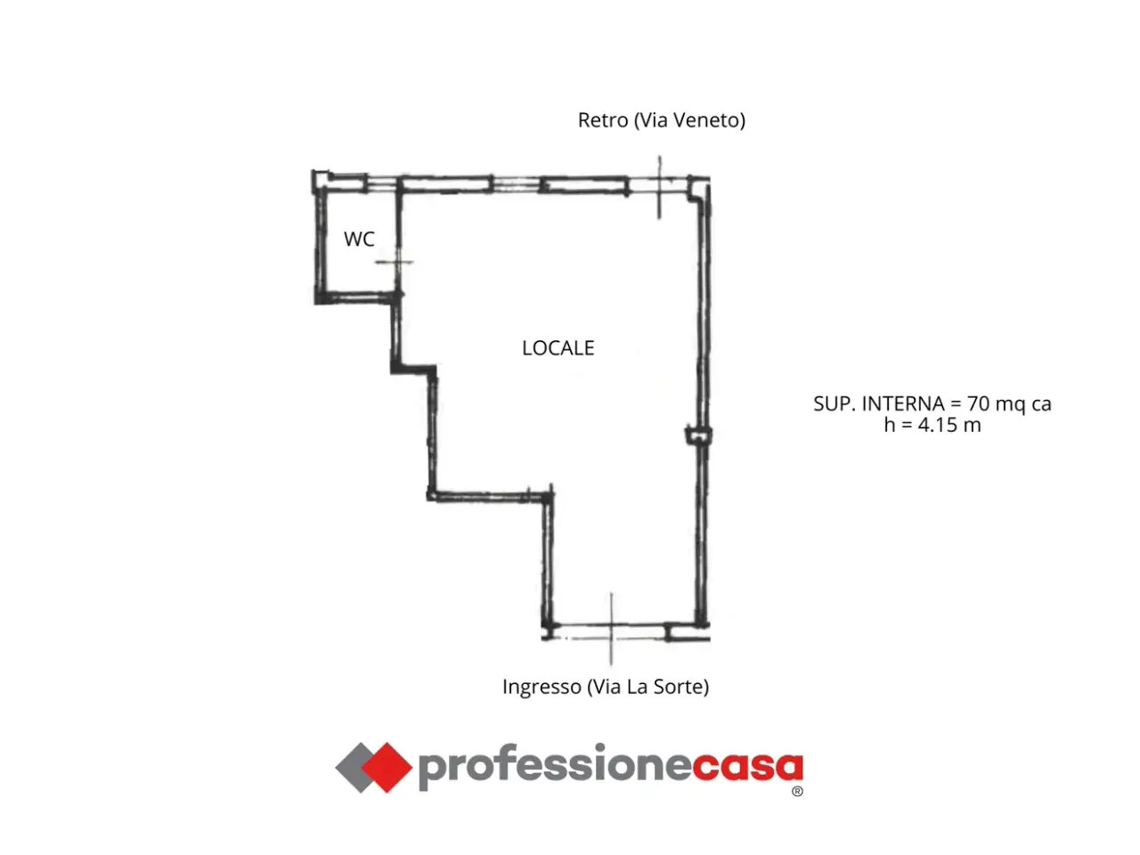 Negozio in Via La Sorte 38, Grottaglie, {3} - Planimetria 1