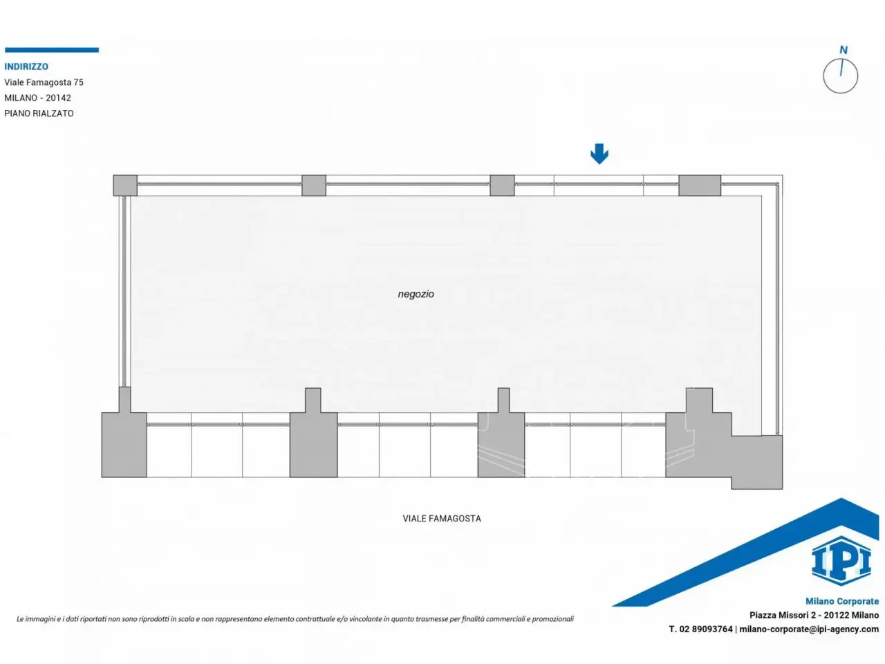 Ufficio in Viale Famagosta 75, Milano, {3} - Planimetria 1