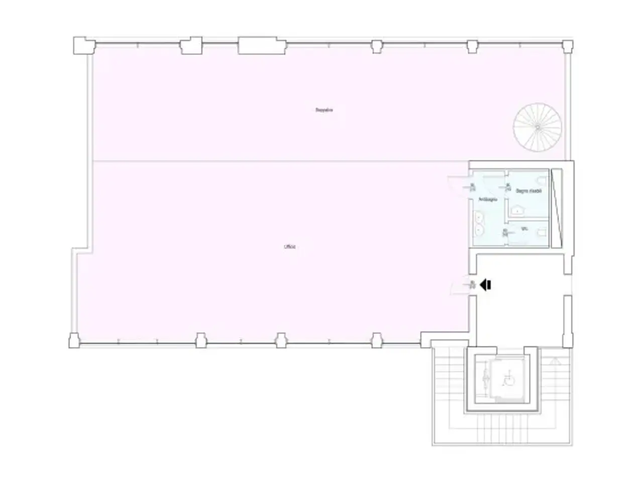 Ufficio in Via Rieti 4, Brescia, {3} - Planimetria 1