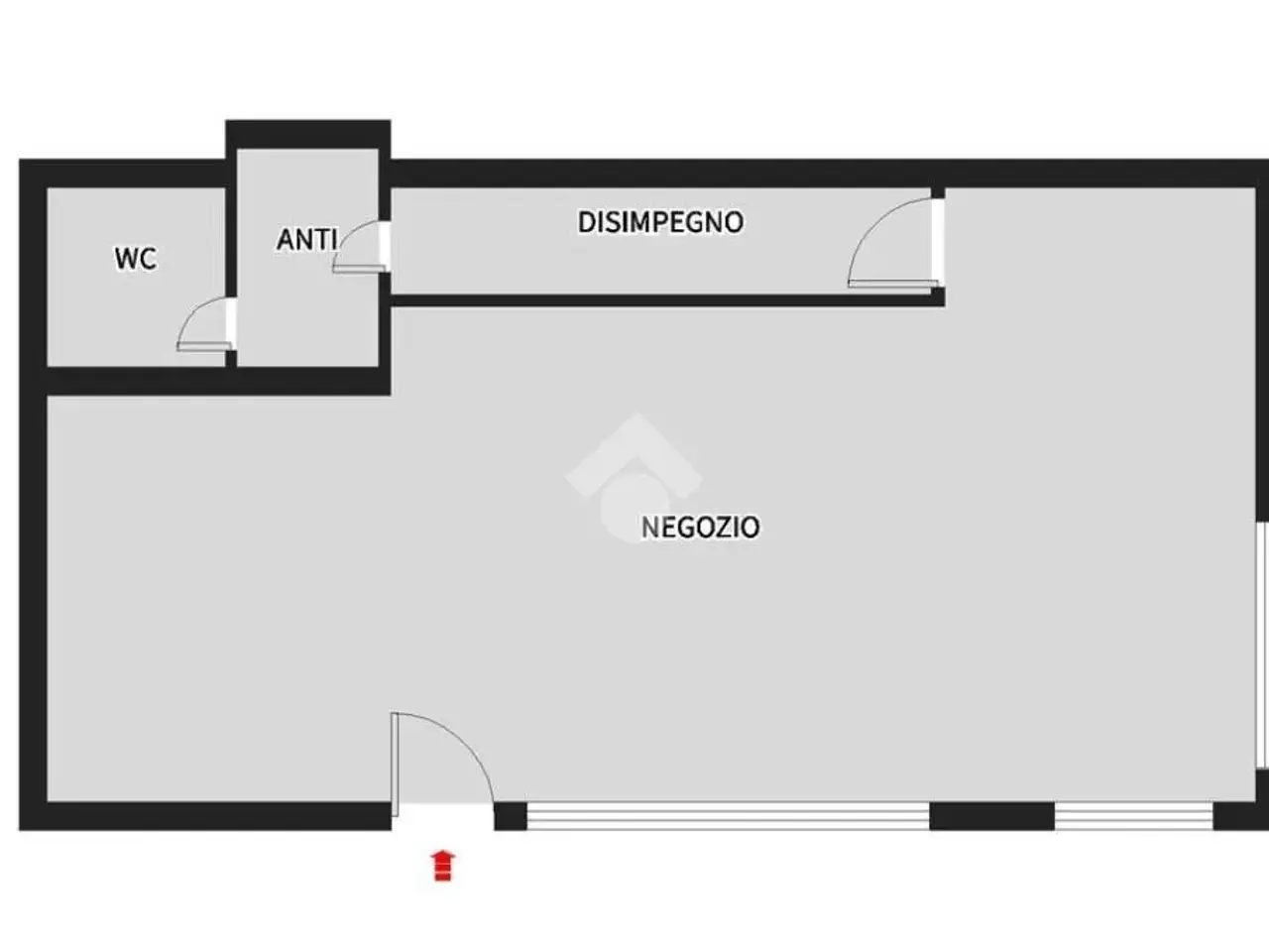 Negozio in Via Primo Levi 12, Vigodarzere, {3} - Planimetria 1