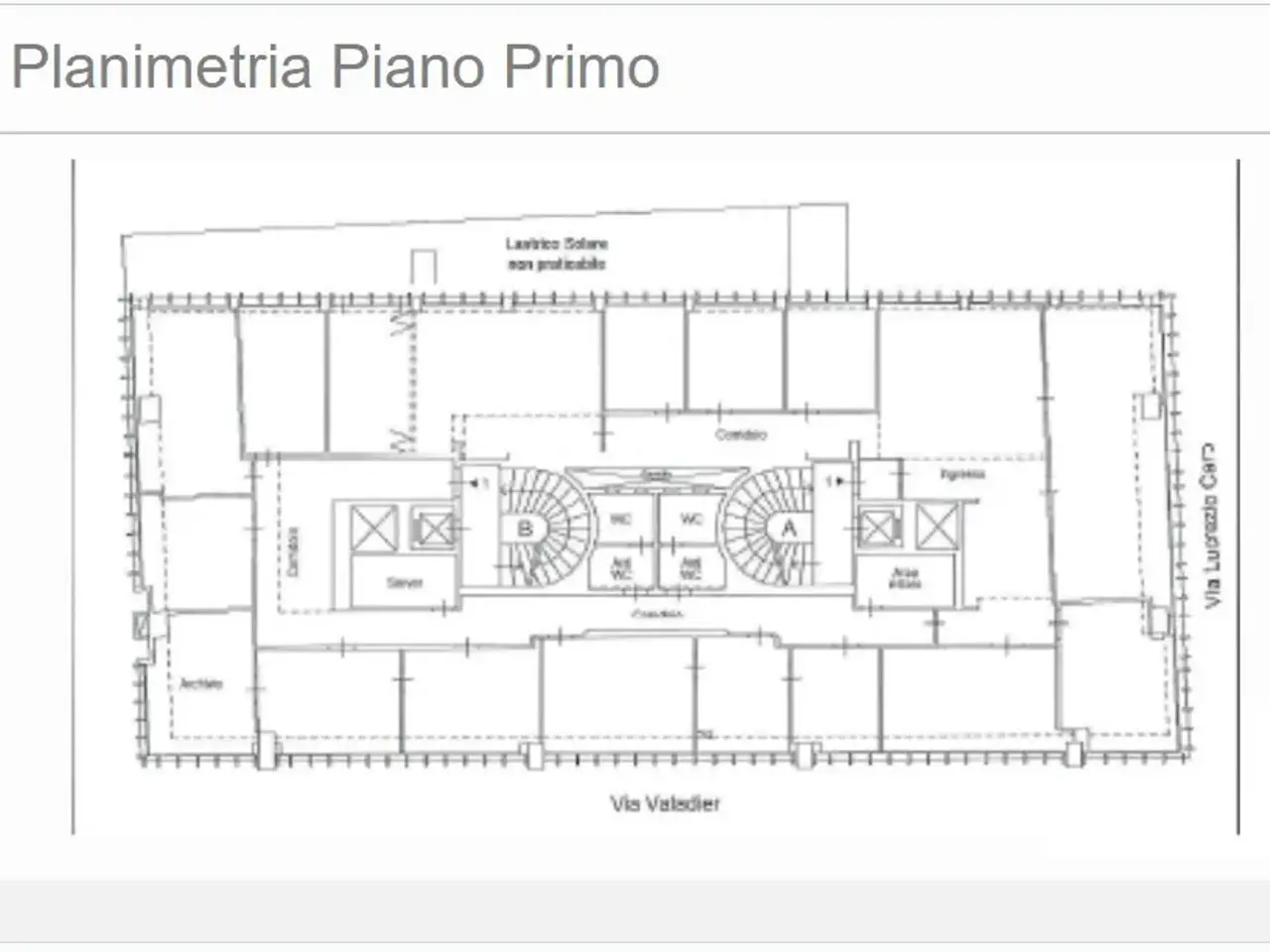 Ufficio in Via Lucrezio Caro 61-63, 00193, Roma, {3} - Planimetria 1