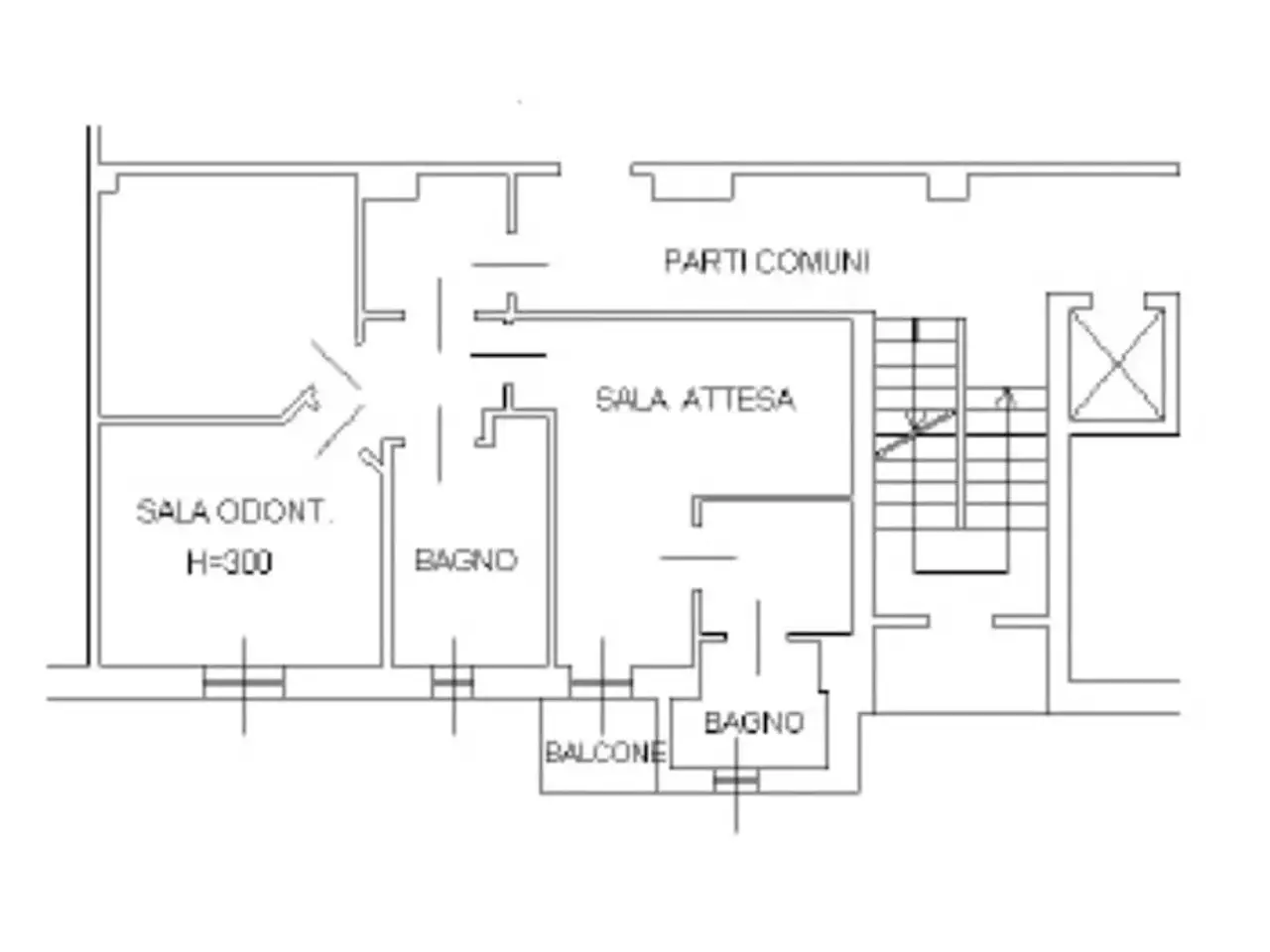 Ufficio in Via Monsignor Pogliani 18, Cesano Boscone, {3} - Planimetria 1