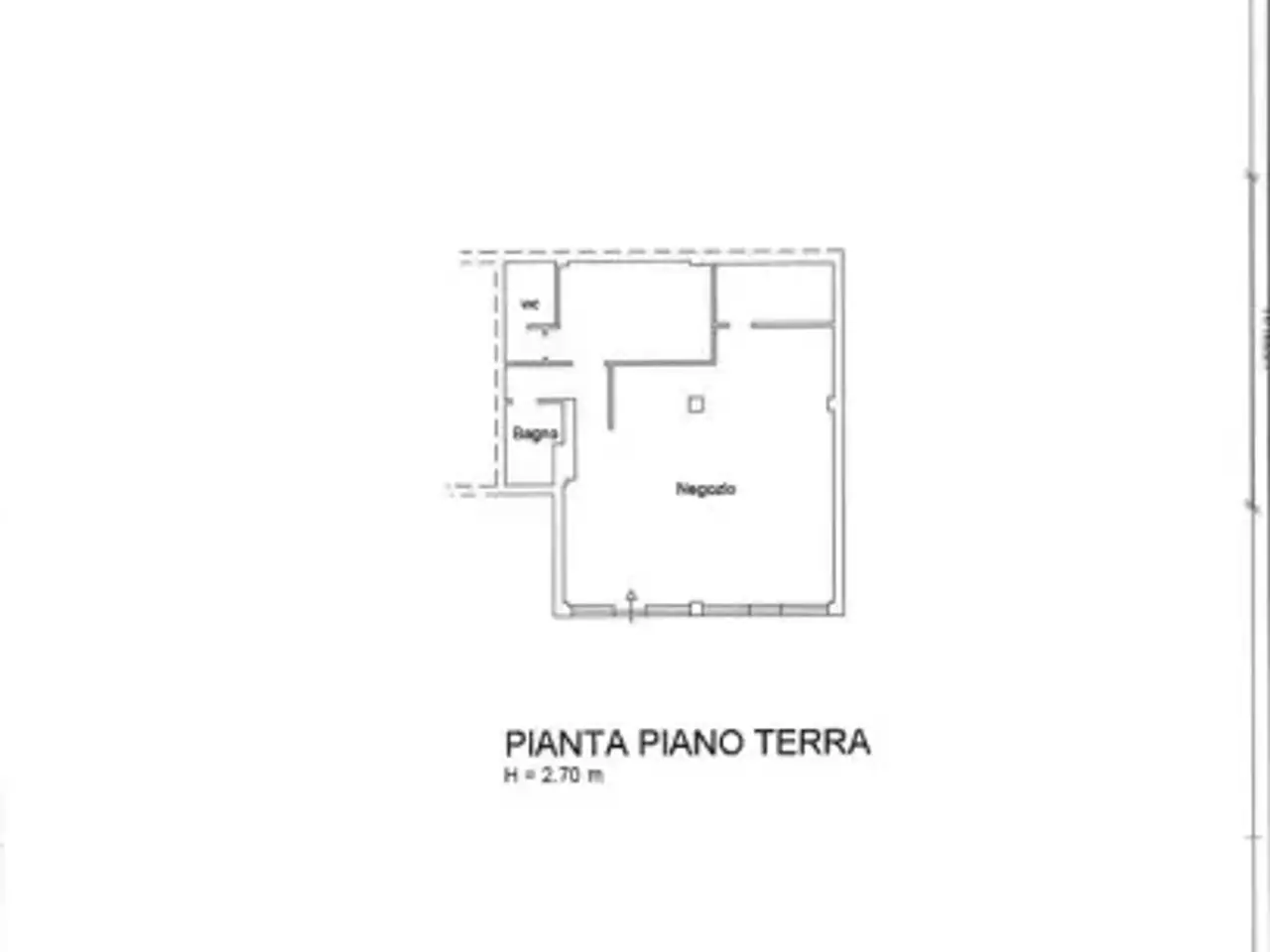 Negozio in Via Santo Pietro, Foligno, {3} - Planimetria 1