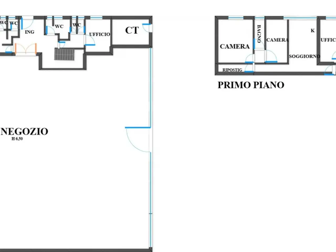 Capannone in Via Andrea Costa, Granarolo Dell'Emilia, {3} - Planimetria 1
