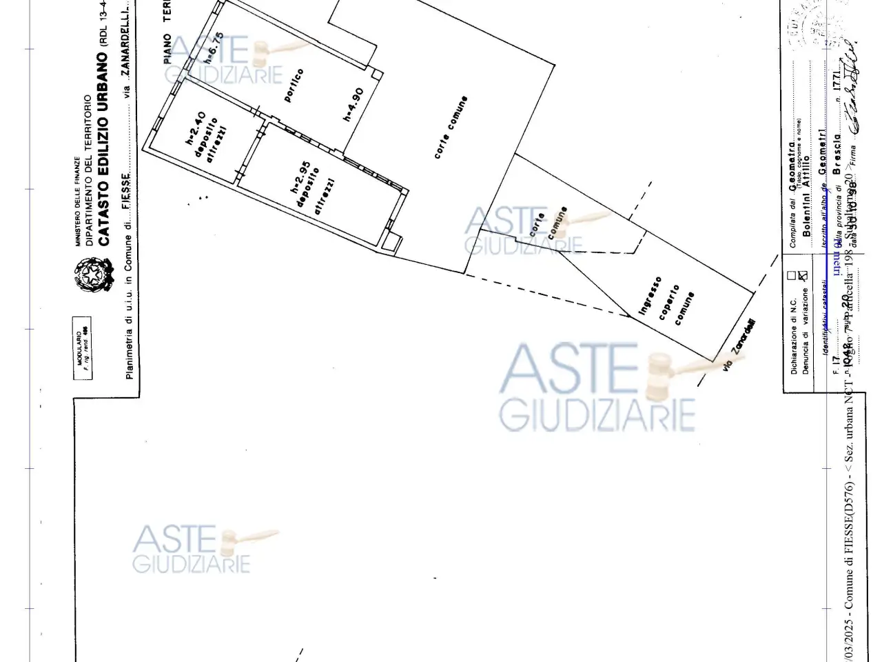 Deposito in Via Giuseppe Zanardelli, 3, 25020 Fiesse Bs, Italia 3, Fiesse, {3} - Planimetria 1