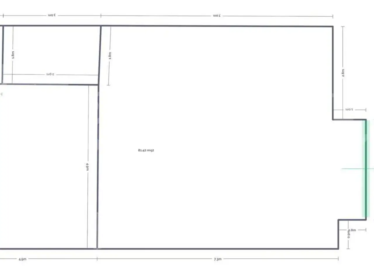 Negozio in Via Nuova Poggioreale , Napoli, {3} - Planimetria 1