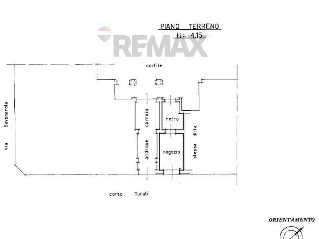 Negozio in Corso Filippo Turati 41, Torino, {3} - Planimetria 1