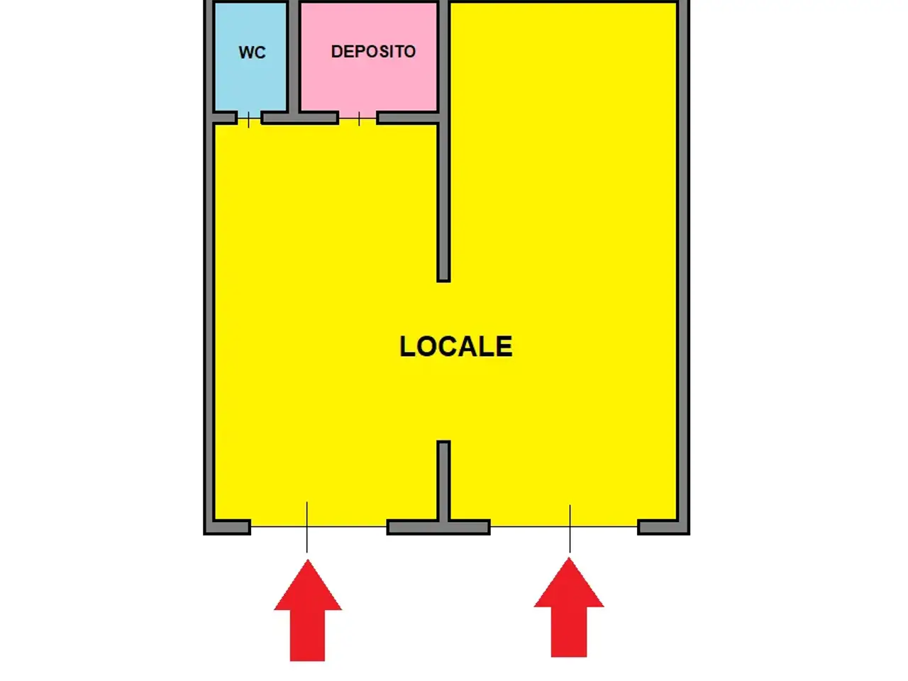 Negozio in Corso Nicolangelo Protopisani 3, Napoli, {3} - Planimetria 1