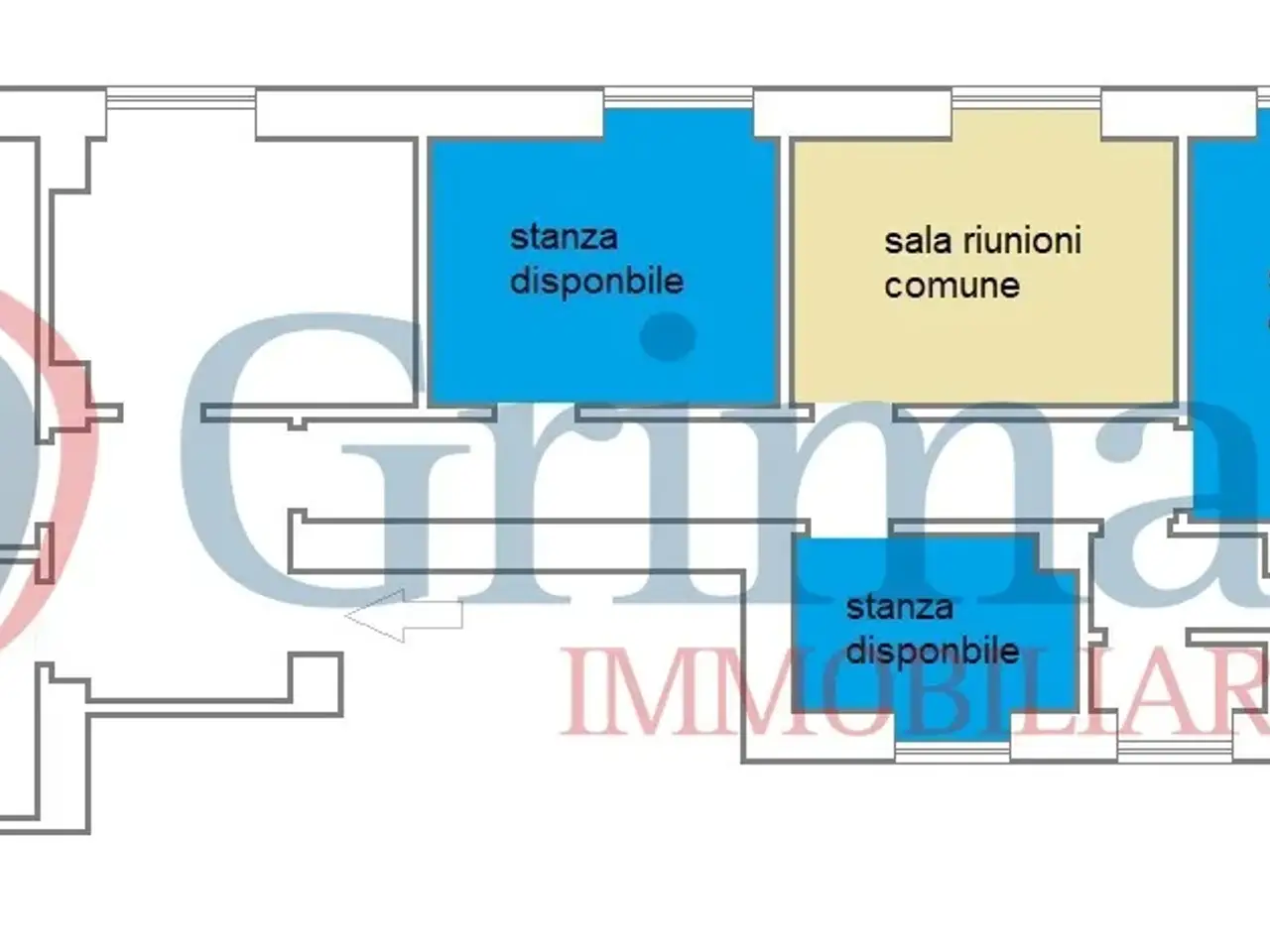 Ufficio in Corso Plebisciti 15, Milano, {3} - Planimetria 1