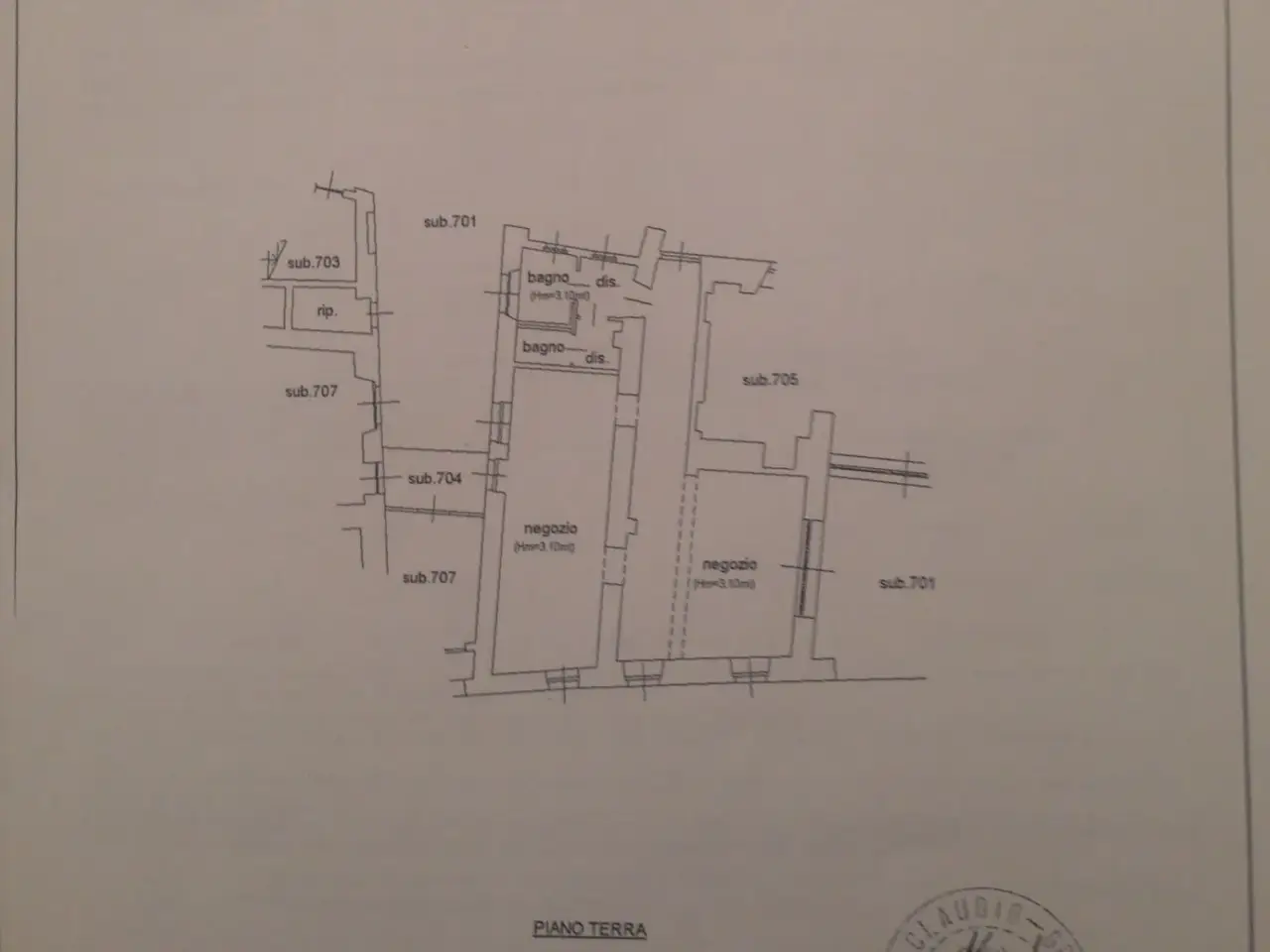 Ufficio in Via Giuseppe Mazzini 7, Alzano Lombardo, {3} - Planimetria 1
