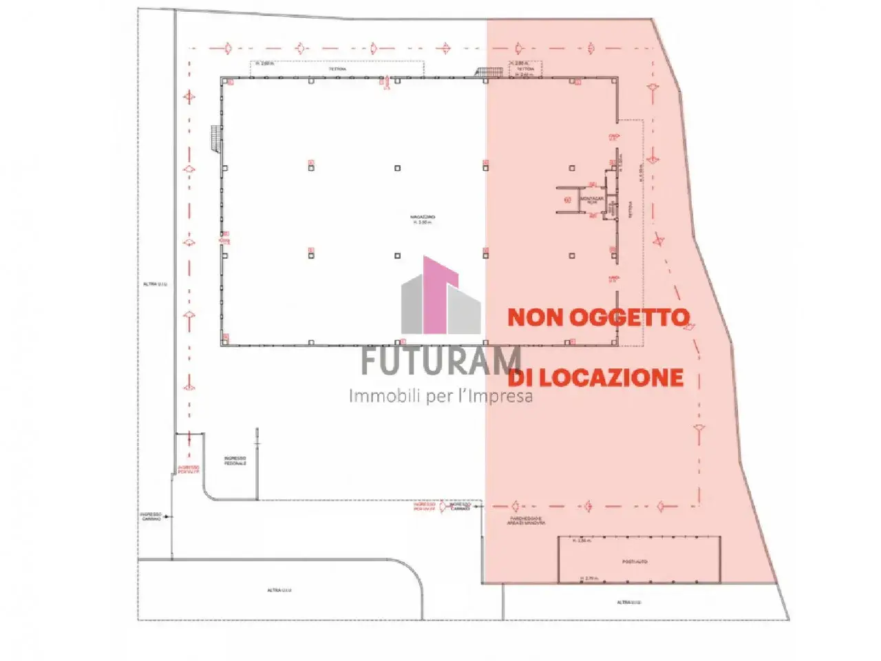 Capannone in Via Chiodo,2, Bolzano Vicentino, {3} - Planimetria 1