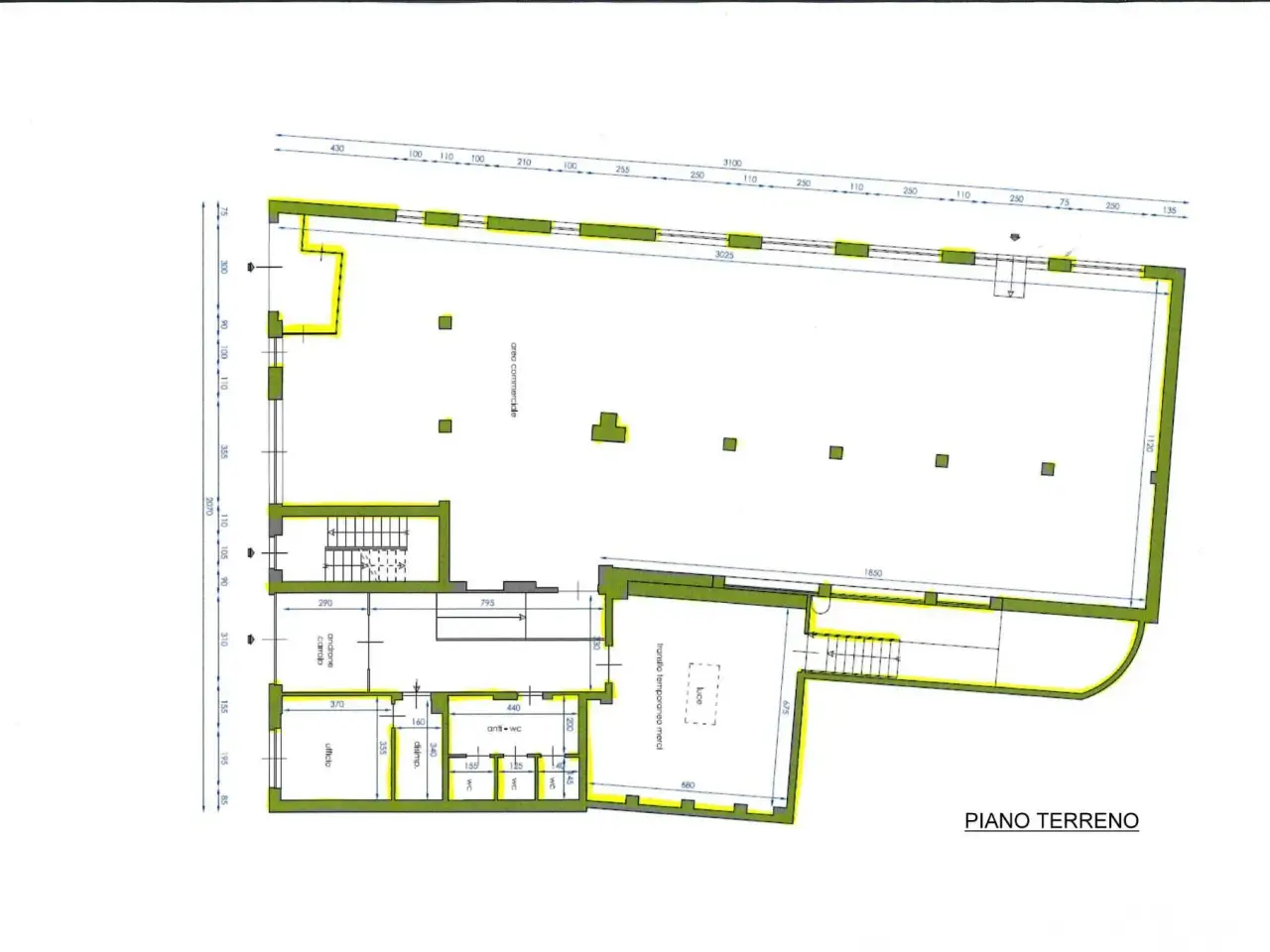 Negozio in Via Pacchiotti 58, Torino, {3} - Planimetria 1