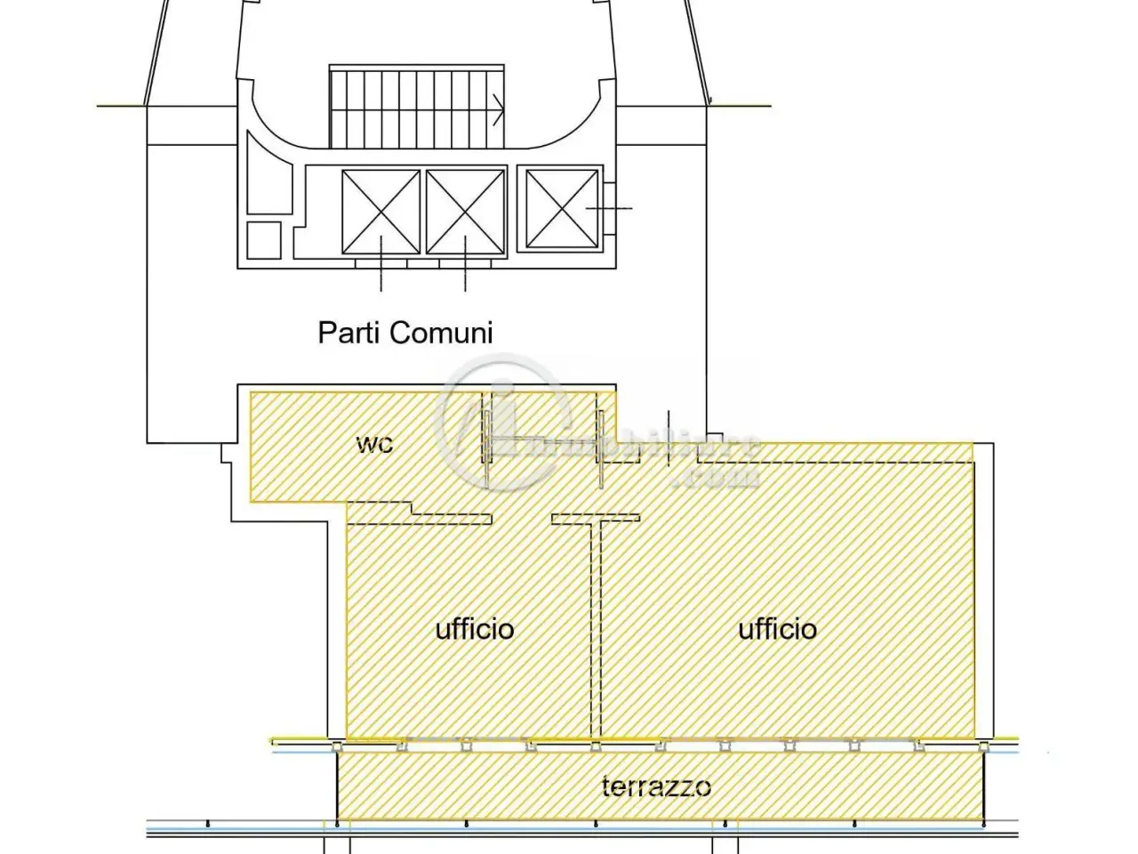 Ufficio in Piazza Giuseppe Missori, Milano, {3} - Planimetria 1