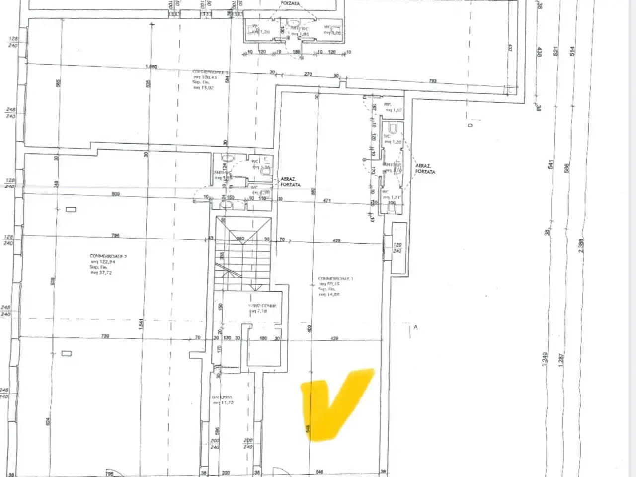 Negozio in Via Papa Sarto 13, Vedelago, {3} - Planimetria 1