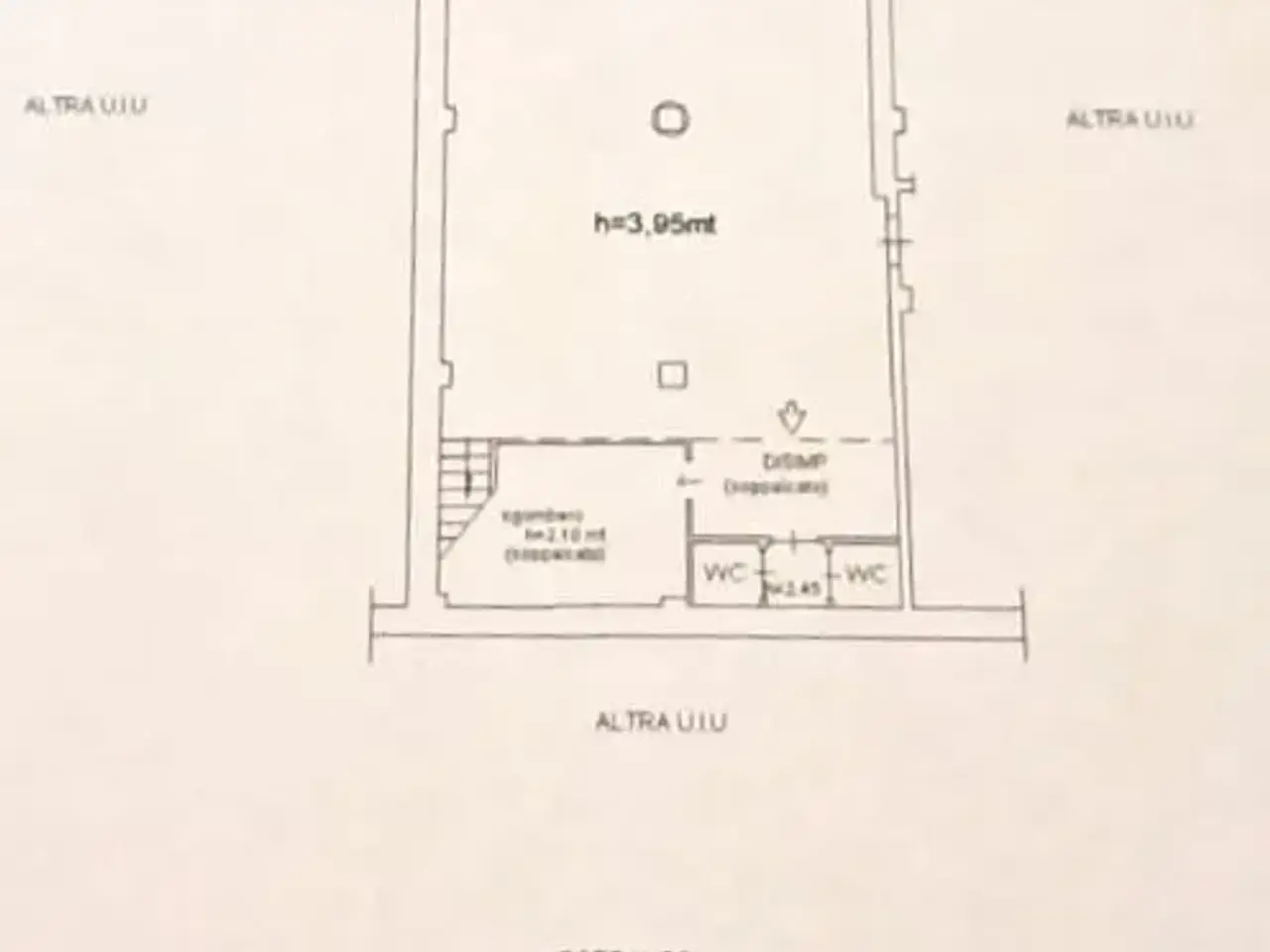 Wine bar in Via Oreste Petrilli 5, Salerno, {3} - Planimetria 1