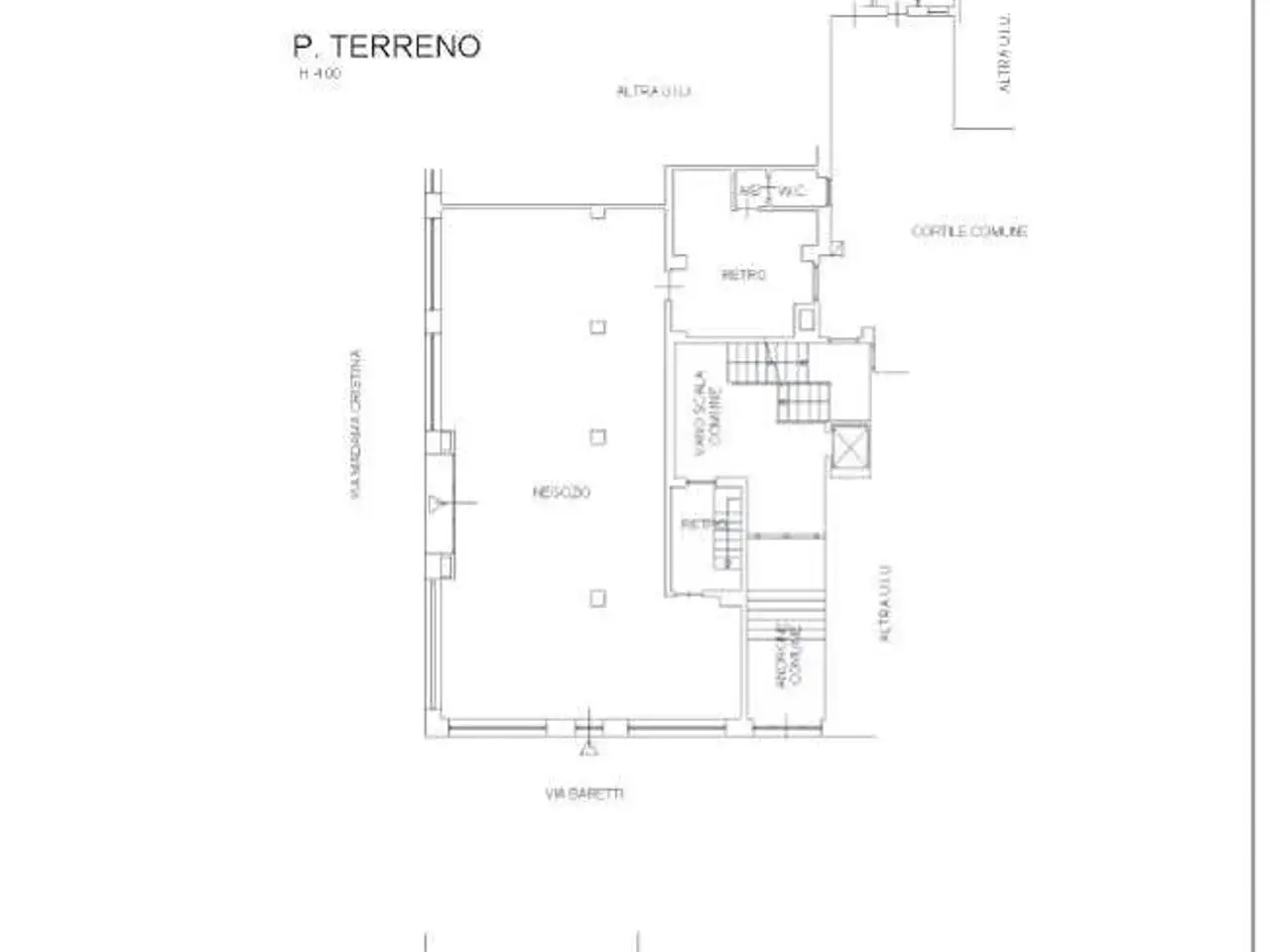 Negozio in Via Madama Cristina 23, Torino, {3} - Planimetria 1