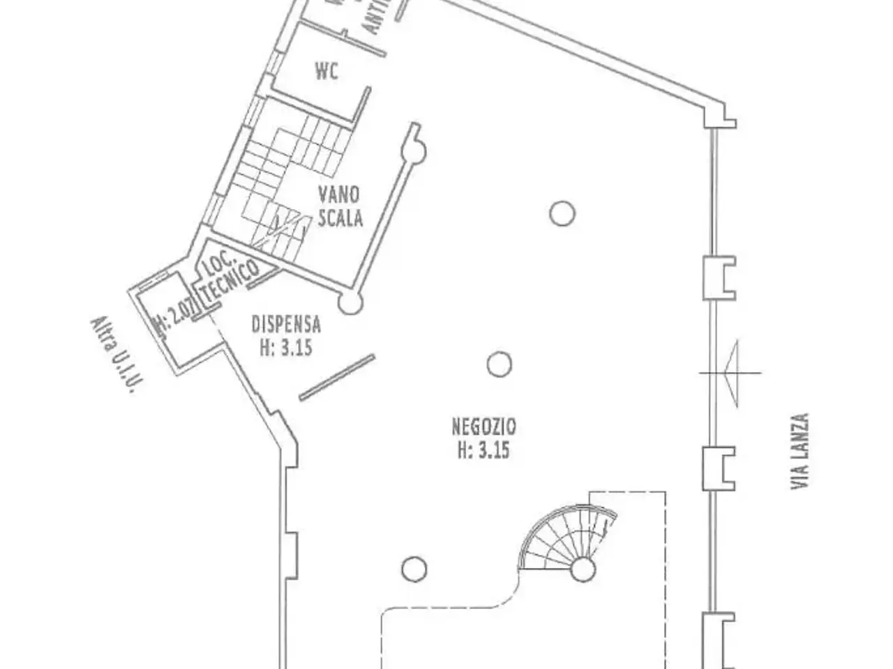 Negozio in Via Francesco De Sanctis, Firenze, {3} - Planimetria 1