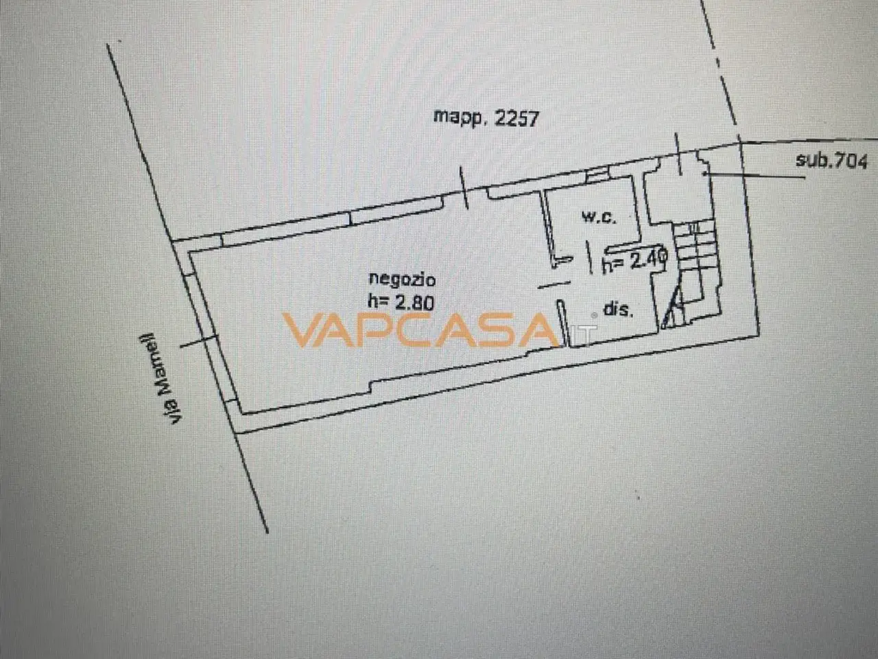 Negozio in Via Mameli, Romano Di Lombardia, {3} - Planimetria 1