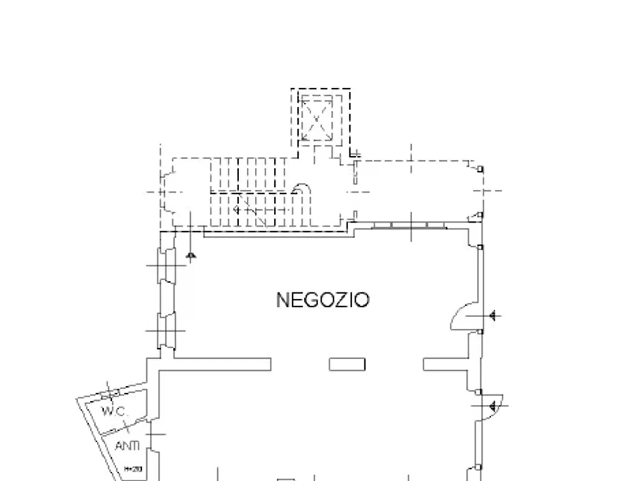 Negozio in Viale Volontari della Libertà , Udine, {3} - Planimetria 1