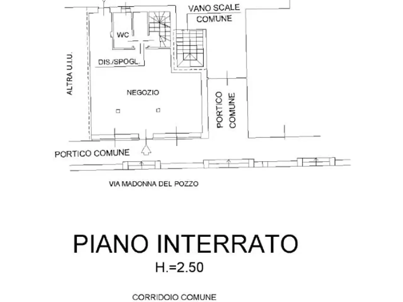 Negozio in Via Madonna del Pozzo, Offanengo, {3} - Planimetria 1