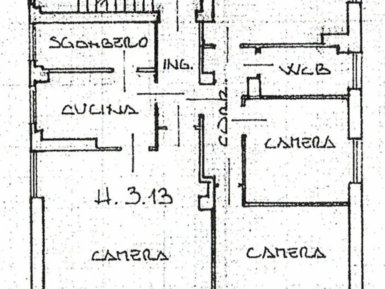 Appartamento, Venezia - Planimetria 1