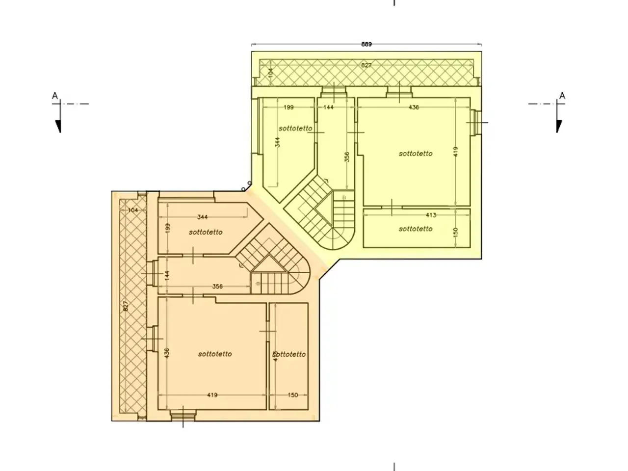 Villa bifamiliare in vendita, 9;Alessio 39, Lucca - Planimetria 1